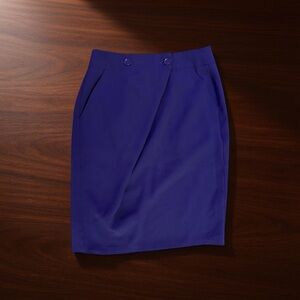 United Colors Of Benetton Royal Blue Pencil Skirt